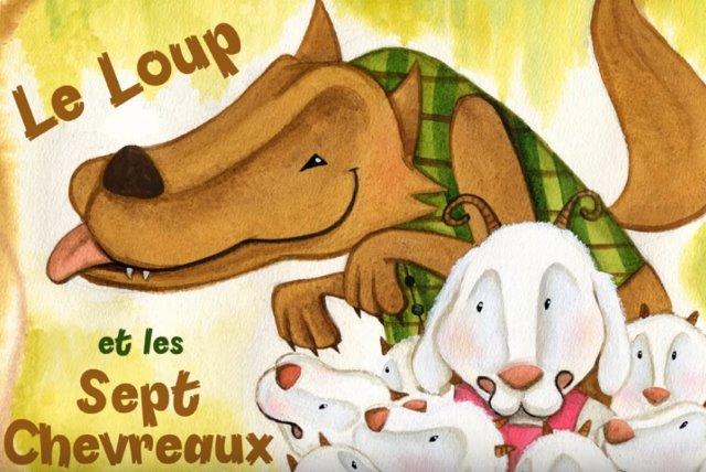 Le loup et les sept jeunes enfants